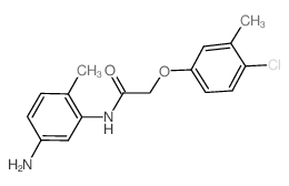 N-(5-Amino-2-methylphenyl)-2-(4-chloro-3-methylphenoxy)acetamide结构式