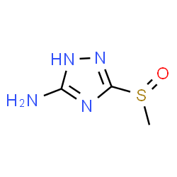 1H-1,2,4-Triazol-3-amine,5-(methylsulfinyl)-(9CI) Structure
