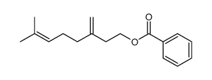 1-benzoyloxy-3-methylene-7-methyloct-6-ene结构式