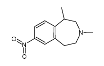 1,3-dimethyl-7-nitro-2,3,4,5-tetrahydro-1H-benzo[d]azepine结构式