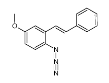 (E)-1-azido-4-methoxy-2-styrylbenzene Structure