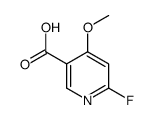 6-fluoro-4-methoxypyridine-3-carboxylic acid Structure