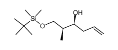 (2S,3S)-1-<(tert-butyldimethylsilyl)oxy>-2-methylhex-5-en-3-ol Structure