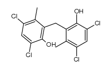 4,6,4',6'-tetrachloro-3,3'-dimethyl-2,2'-methanediyl-di-phenol结构式