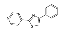 4-Phenyl-2-(4-pyridyl)thiazole结构式