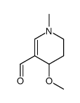 3-Pyridinecarboxaldehyde, 1,4,5,6-tetrahydro-4-methoxy-1-methyl- (9CI) structure