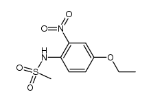 methanesulfonic acid-(4-ethoxy-2-nitro-anilide) Structure