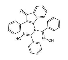 3-dibenzohydroxamoylamino-2-phenyl-1-indenone Structure