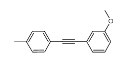 1-(2-(3-methoxyphenyl)ethynyl)-4-methylbenzene结构式
