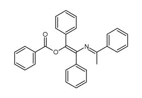 1-benzoyloxy-1,2,4-triphenyl-3-azapenta-1,3-diene Structure