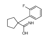 1-(2-fluorophenyl)cyclopentane-1-carboxamide结构式