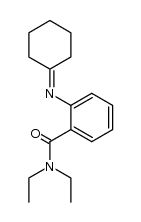 2-(cyclohexylideneamino)-N,N-diethylbenzamide Structure