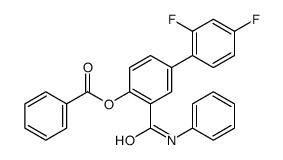 [4-(2,4-difluorophenyl)-2-(phenylcarbamoyl)phenyl] benzoate Structure