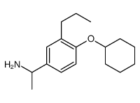 1-(4-cyclohexyloxy-3-propylphenyl)ethanamine结构式