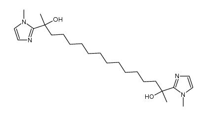 2,15-dihydroxy-2,15-di(1-methy-1H-imidazol-2-yl)hexadecane结构式