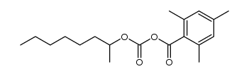 [carbonic acid-(1-methyl-heptyl ester)]-(2,4,6-trimethyl-benzoic acid )-anhydride Structure