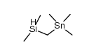 Dimethyl-trimethylstannylmethyl-silan Structure