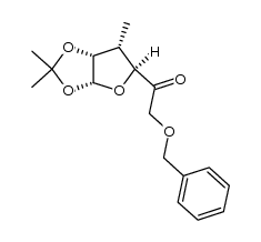 2-(benzyloxy)-1-((3aR,5S,6S,6aR)-2,2,6-trimethyltetrahydrofuro[2,3-d][1,3]dioxol-5-yl)ethanone结构式