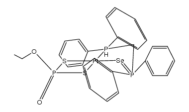 (dpmSe)Pt{S2P(O)OEt}结构式