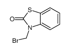 3-(bromomethyl)-1,3-benzothiazol-2-one结构式