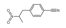 4-(2-nitropropyl)benzonitrile结构式
