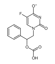 [2-(5-fluoro-2,4-dioxopyrimidin-1-yl)-1-phenylethyl] carbonate Structure