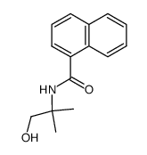 N-(1-hydroxy-2-methylpropan-2-yl)-1-naphthamide结构式