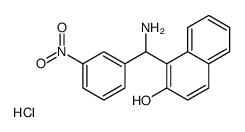 1-[AMINO-(3-NITRO-PHENYL)-METHYL]-NAPHTHALEN-2-OL HYDROCHLORIDE Structure