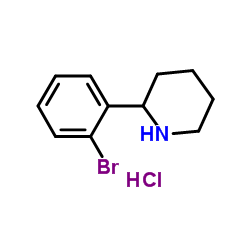 2-(2-BROMOPHENYL)PIPERIDINE HYDROCHLORIDE Structure