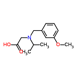 N-Isopropyl-N-(3-methoxybenzyl)glycine结构式