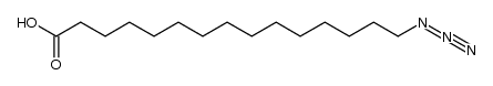 15-Azido-pentadecanoic acid structure