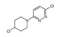 3-氯-6-(4-氯-1-哌啶基)哒嗪结构式