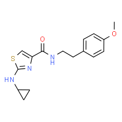 2-(Cyclopropylamino)-N-[2-(4-methoxyphenyl)ethyl]-1,3-thiazole-4-carboxamide Structure