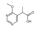 2-(4-methoxypyrimidin-5-yl)propanoic acid结构式