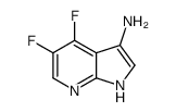 4,5-二氟-1H-吡咯并[2,3-B]吡啶-3-胺结构式