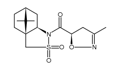 N-[(4,5-dihydro-3-methyl-(5R)-5-isoxazolyl)carbonyl]-(2R)-bornane-10,2-sultam结构式