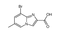 8-bromo-6-methylimidazo[1,2-a]pyridine-2-carboxylic acid结构式
