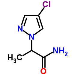 2-(4-Chloro-1H-pyrazol-1-yl)propanamide结构式