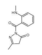 1-(2'-Methylaminobenzoyl)-3-methylpyrazolin-5-one Structure