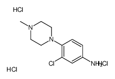 3-chloro-4-(4-methylpiperazin-1-yl)aniline,trihydrochloride结构式