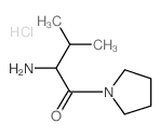 2-Amino-3-methyl-1-(1-pyrrolidinyl)-1-butanone hydrochloride结构式