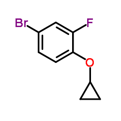 4-Bromo-1-(cyclopropyloxy)-2-fluorobenzene结构式