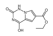 Ethyl2,4-dioxo-1,2,3,4-tetrahydropyrrolo[2,1-f][1,2,4]triazine-6-carboxylate Structure