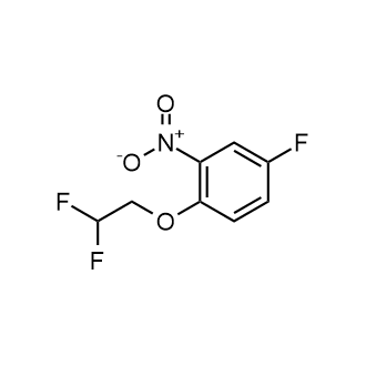 1-(2,2-Difluoroethoxy)-4-fluoro-2-nitrobenzene Structure