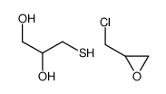 2-(chloromethyl)oxirane,3-sulfanylpropane-1,2-diol Structure