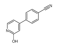 4-(2-oxo-1H-pyridin-4-yl)benzonitrile结构式