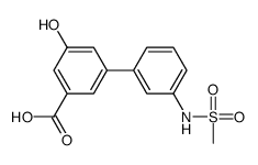 3-hydroxy-5-[3-(methanesulfonamido)phenyl]benzoic acid Structure