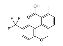 2-[2-methoxy-5-(trifluoromethyl)phenyl]-6-methylbenzoic acid结构式