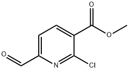 2-氯-6-甲酰基烟酸甲酯结构式