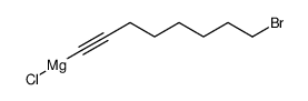 8-bromo-1-octynyl magnesium chloride结构式